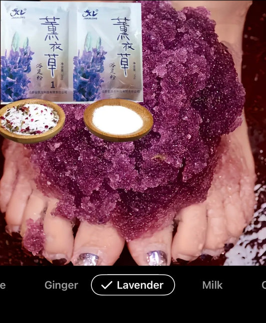 4 Scented Crystal Mud Foot Soaking Spa, No Power Required, Cleansing And Nourishing Foot Care Salts And Soaking 4.00 for All 4 π¦Ά